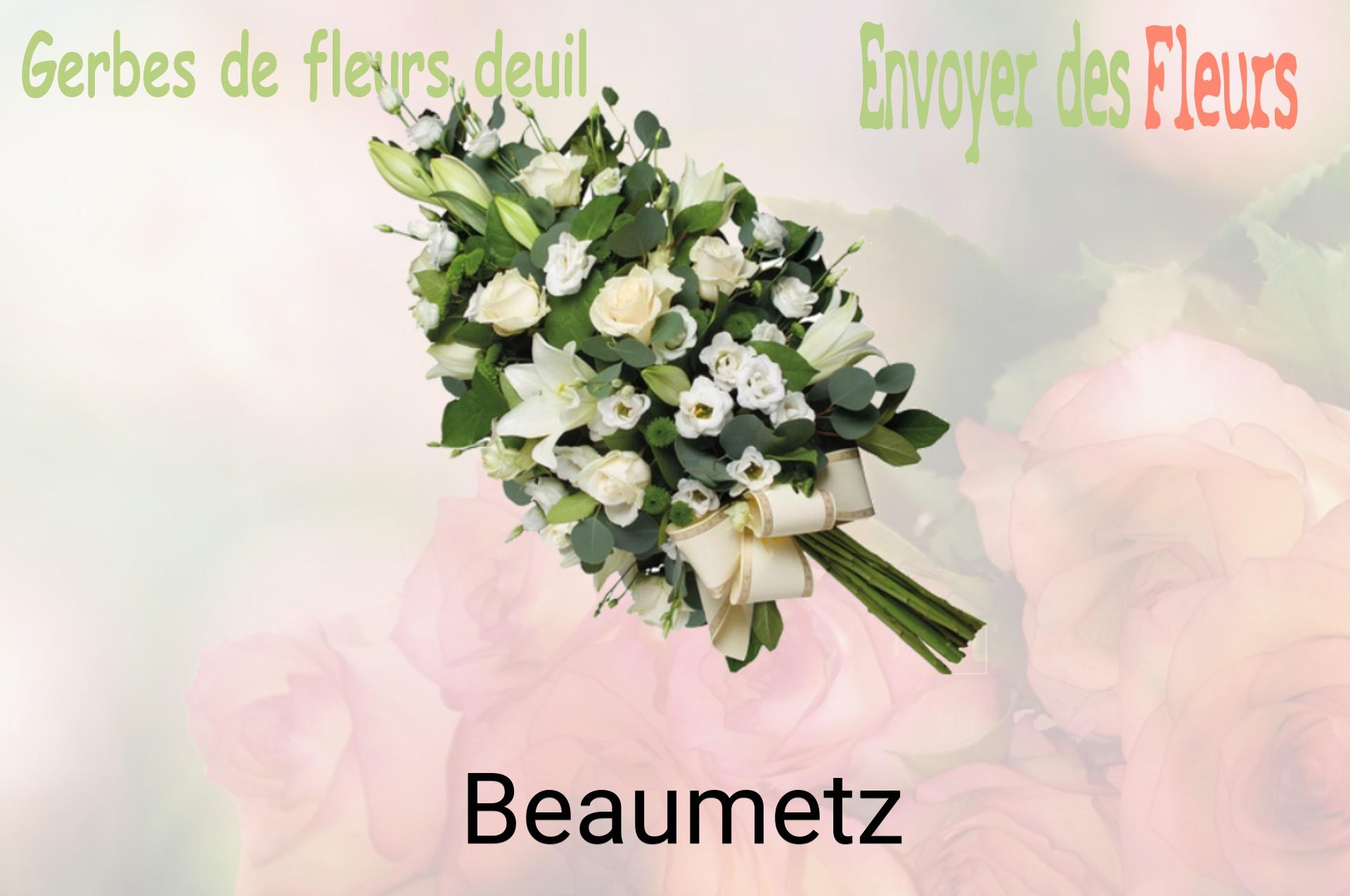 Gerbe de fleurs de deuil livrée à Beaumetz